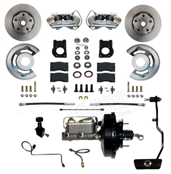 70 Mustang Front Power Disc Brake Conversion Kit - use on automatic transmission equipped car