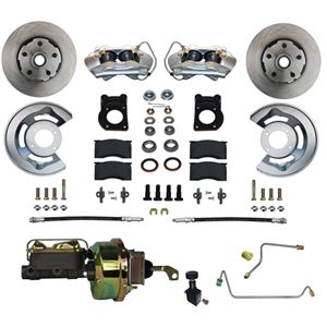65-66 Front Drum To Disc Conversion Kit V-8 Power Booster With Dual Reservoir Master Cylinder  **Manual Transmission**
