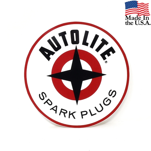 Autolite Spark Plugs Decal - 6.5 inch diameter