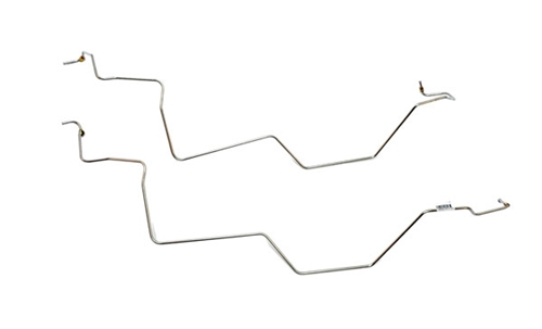 71-73 C4-V8-TRANSMISSION COOLING LINE SET- PAIR-STAINLESS STEEL