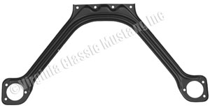 65-66 SHELBY BLACK EXPORT BRACE CORRECT BRACE WITH EVENLY SPACED HOLES