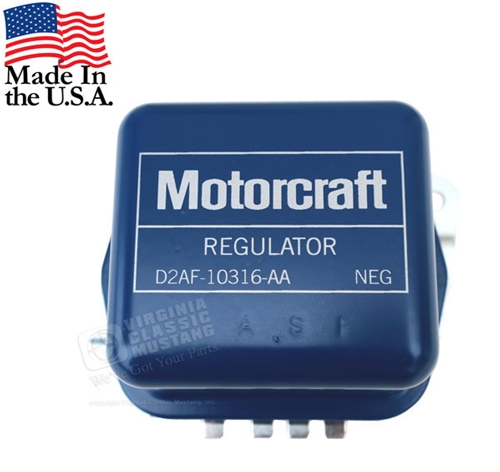 72 Motorcraft Stamped Voltage Regulator - Use without AC