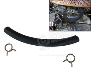 65-66 GT350 MUSTANG OIL CAP TO AIR CLEANER BASE HOSE WITH CLAMPS