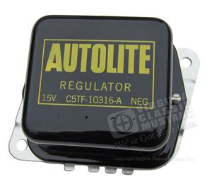 65-67 BLACK VOLTAGE REGULATOR WITH AIR CONDITIONING OR POWER TOP