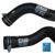 66 V8 RADIATOR HOSE SET WITH STAPLED WIRE STYLE CLAMPS