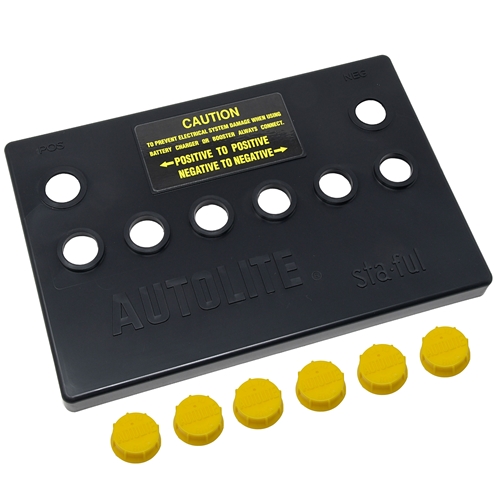 Autolite Group 24 Battery Cover Only - Yellow Removable Caps - Best Quality