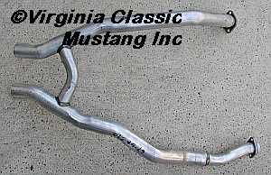 67-68  390,428 (EXCEPT CJ)  2 1/4&quot; EXHAUST H-PIPE USE WITH SPACER