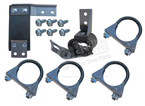 65-66 Mustang Exhaust Hanger Kit - 6 Cylinder with 1 3/4 inch pipe