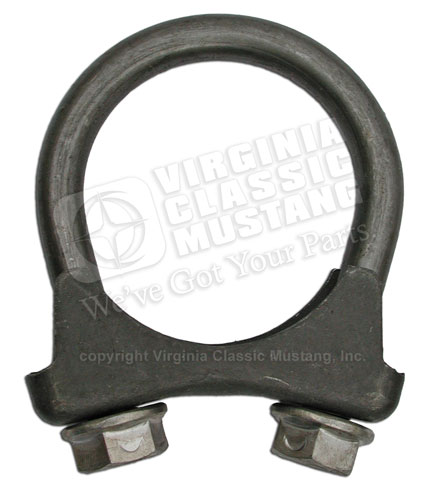 TAIL PIPE EXTENSION/TIP CLAMP USE ON DUAL EXHAUST SYSTEMS-EXACT HORSESHOE STYLE-USE WITH 1 3/4&quot;-2&quot; ORIGINAL TYPE TIPS