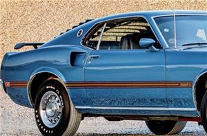 1969 Mustang Mach 1 Stripe kit - Black with Gold Center