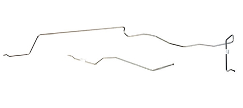 69-70 WITH REAR SWAY BAR V-8 -FRONT TO REAR GAS LINE-STAINLESS STEEL