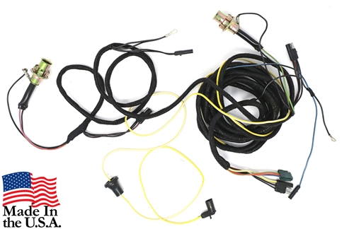 67 FASTBACK TAIL LIGHT WIRING HARNESS- WITHOUT LOW FUEL WARNING WITH NEW BULB SOCKETS