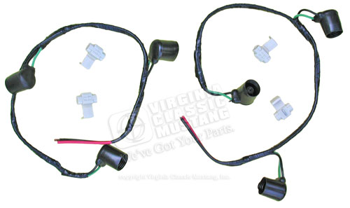 67 SHELBY TAIL LIGHT WIRING EXTENSION PLUG SET-BOTH SIDES