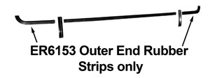 73 REAR BUMPER OUTER RUBBER TRIM STRIPS - PAIR