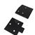 65-66 Mustang Door Hinge Mounting Plates Upper and Lower Plates for one side