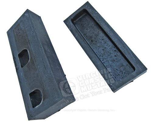 67-68 HEATER CORE FOAM END CAPS SET 0F 2 - USE WITH FACTORY AC