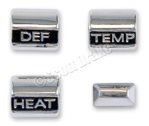 67 HEATER CONTROL KNOB SET (WITHOUT AIR CONDITIONING)
