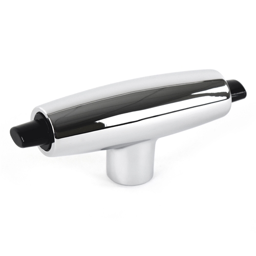 65-67 CHROME AUTO SHIFT T-HANDLE WITH BUTTONS