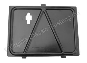 65-66 CONSOLE STORAGE COMPARTMENT PLATE (FITS AT REAR OF FRONT COMPARTMENT)