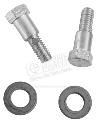 65-73 SHIFT LEVER SHOULDER BOLTS WITH WASHERS SET OF 2 BOLTS/2 WASHERS