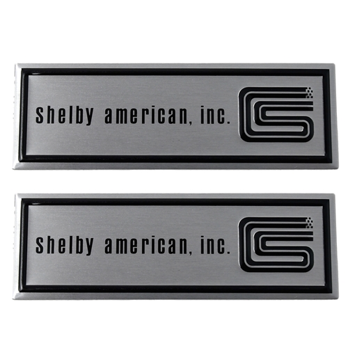 66 GT350 SHELBY AMERICAN STEP PLATE LABELS- PAIR
