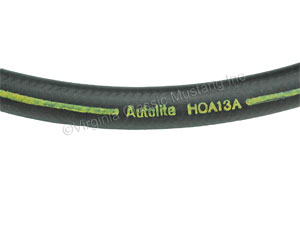 70 YELLOW AUTOLITE STAMPED AND DATED HEATER HOSE BUILT AFTER 2/1/70-YELLOW STRIPE