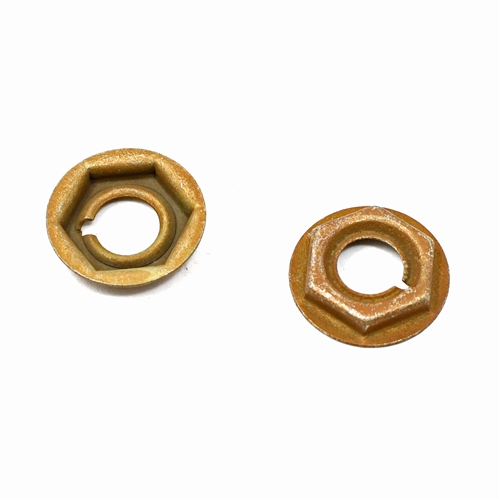 65-66 Radio Delete and Heater Delete Plate Mounting Nuts - Set of 2