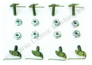 67-68 GRILL MOLDING CLIPS AND NUTS(8 OF EACH)