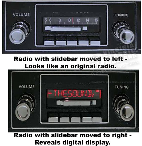 67-73 Mustang AM / FM / Bluetooth Radio
