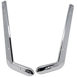 65-66 Seat Side Shield Molding - Pair - Stainless Steel
