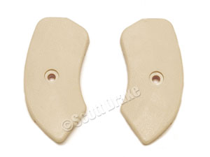 65-67 NEUTRAL COLOR SEAT SIDE HINGE COVERS - PAIR