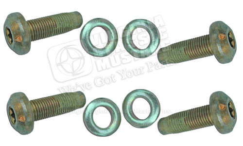 68-73 (AFTER 2-29-68) REAR SEAT BELT BOLT SET (4 BOLTS AND 4  WASHERS)