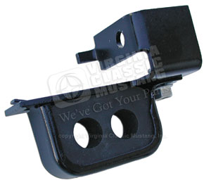 67-70 SHELBY AND BIG BLOCK POWER STEERING HOSE FRAME BRACKET WITH RUBBER BLOCK