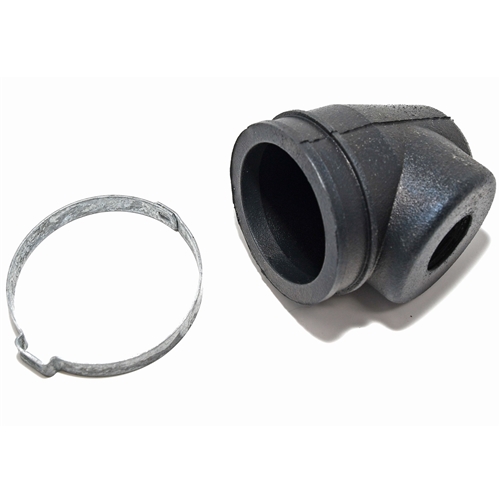 POWER STEERING CYLINDER ELBOW DUST BOOT AND CLAMP
