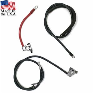72-73 BATTERY AND STARTER CABLE SET