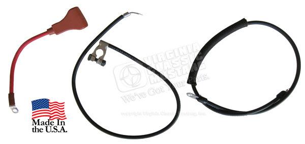 1965 Mustang Battery Cable and Starter Cable Set - V8