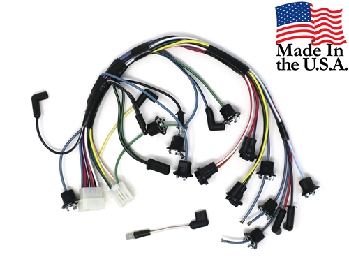 68 INSTRUMENT CLUSTER WIRING HARNESS- USE ON CAR EQUIPPED WITH FACTORY TACH