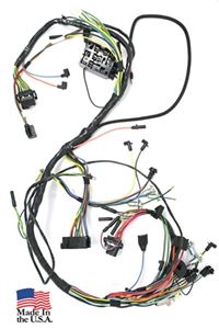 65 Mustang Under Dash Wiring Harness - Use with lamps and early 2 spd heater (before 4/1/65)