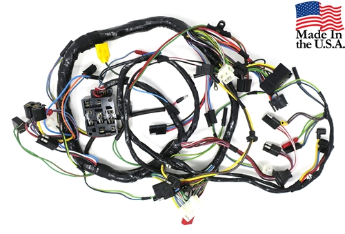 68 Underdash Wiring Harness - Use on car equipped with factory tachometer