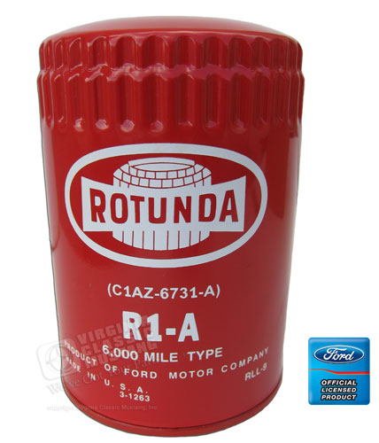 64 1/2-65 RED ROTUNDA OIL FILTER