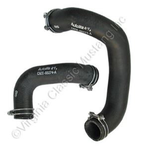 69-70  250 6 CYLINDER RADIATOR HOSE SET WITH CLAMPS ATTACHED
