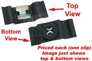 65-66 CLIP FOR SPEEDOMETER CABLE BELOW FIREWALL - 4 SPD