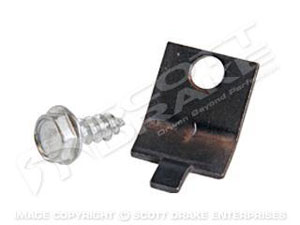 65-68 HEATER CABLE CLAMP BRACKET AND SCREW
