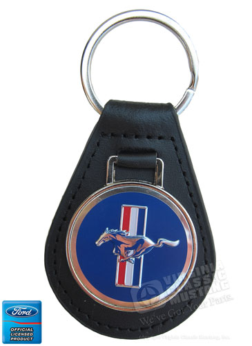 Mustang Leather Key Fob