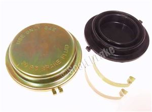65-66 DISC BRAKE MASTER CYLINDER CAP WITH GASKET (GOLD ZINC PLATING)