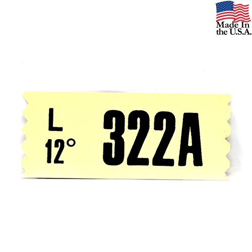 67-68 390 MT ENGINE CODE DECAL  322A