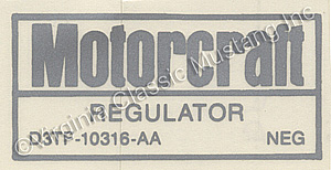 73 WITH AIR VOLTAGE REGULATOR DECAL