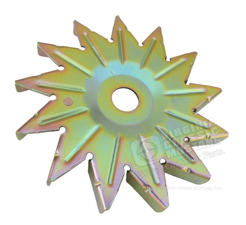 Alternator Fan - Gold Zinc plating 