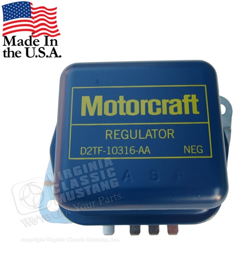 72 Motorcraft Stamped Voltage Regulator - Use with factory AC