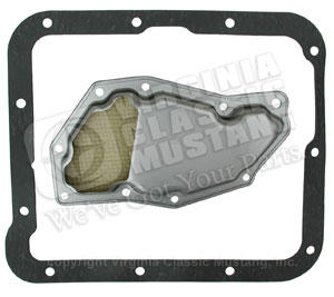 C4 AUTOMATIC TRANSMISSION PAN GASKET WITH FILTER FOR 66-69 (FILTER MAY FIT SOME 65 MODELS ALSO)